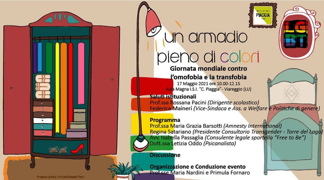 ‘UN ARMADIO PIENO DI COLORI’: Regina Satariano partecipa all’evento dell’ISI PIAGGIA di Viareggio